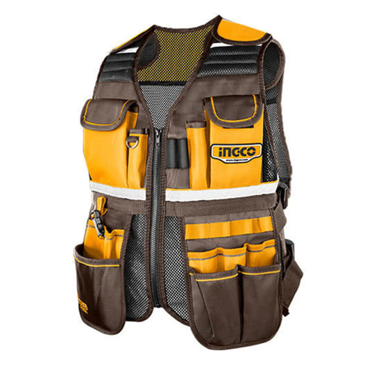 Chaleco Ingco Porta Herramientas 3kg 17 Bolsillos