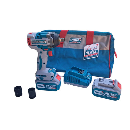 Llave de Impacto Inalámbrica 1/2' BL Motor 500 Nm + 2 Bat 4.0h + Dados