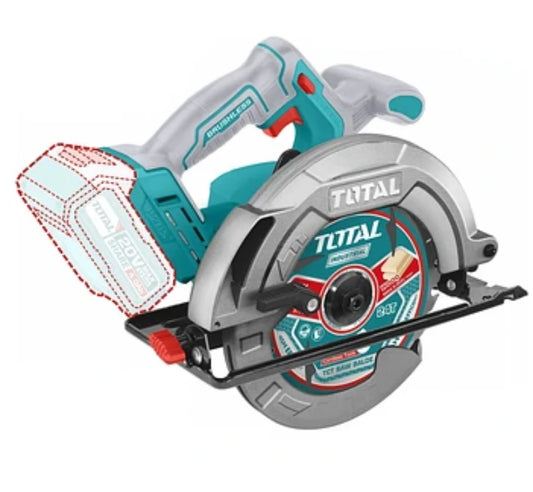 Sierra Circular 20v Brushless 185mm + Disco Total Color Turquesa Frecuencia 50 60hz