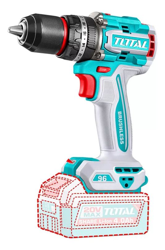 Taladro Atornillador 96nm Percutor 20v Total