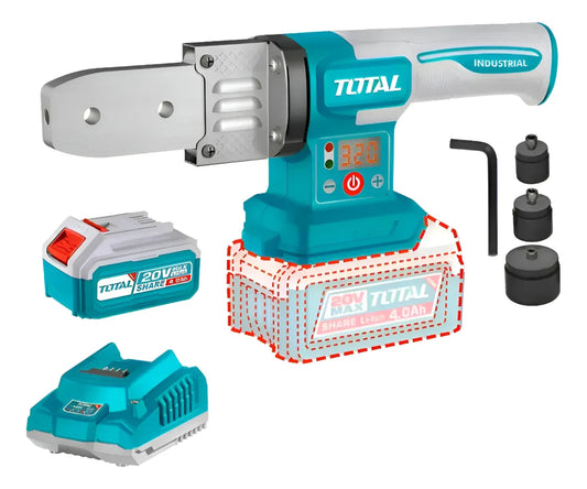 Termofusora Inalámbrica 20v Con Baterías y Cargador