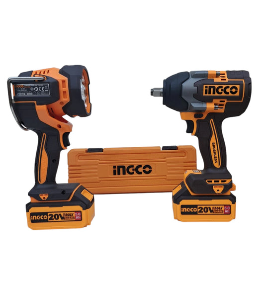 Oferta Kit Llave de Impacto 850Nm + Lampara Inalámbrica de 2.000 Luminens