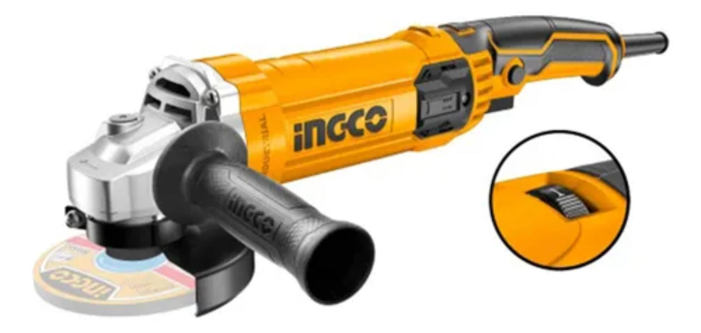 Amoladora 1100w Vel Variable 125mm Ingco
