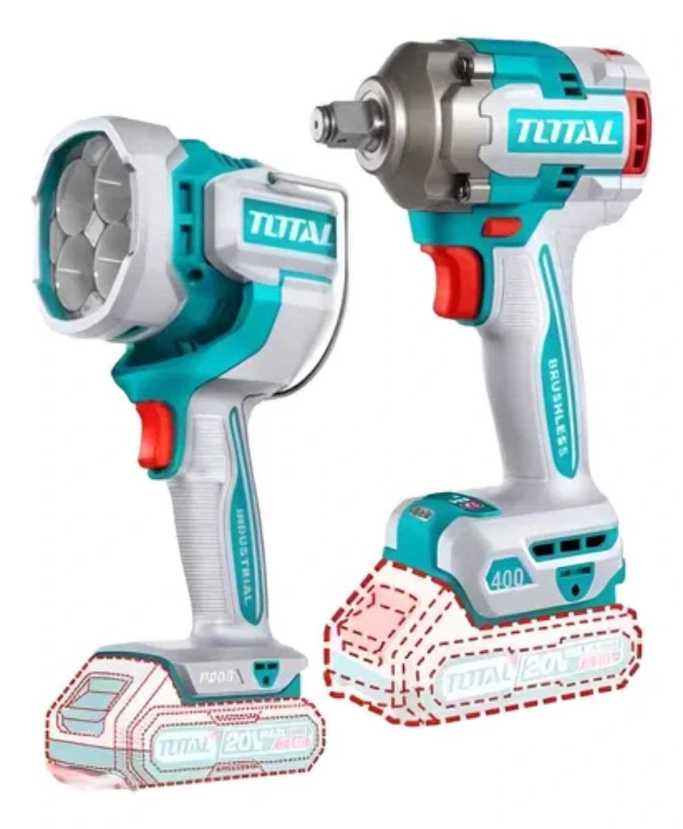 Combo Llave De Impacto Inalambrica Total Tools