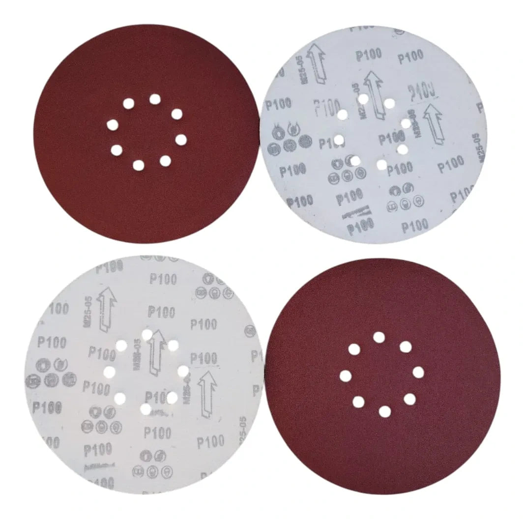 Lijas 225mm - 9 Pulgadas - 8 Hoyos Pack 50 Unidades