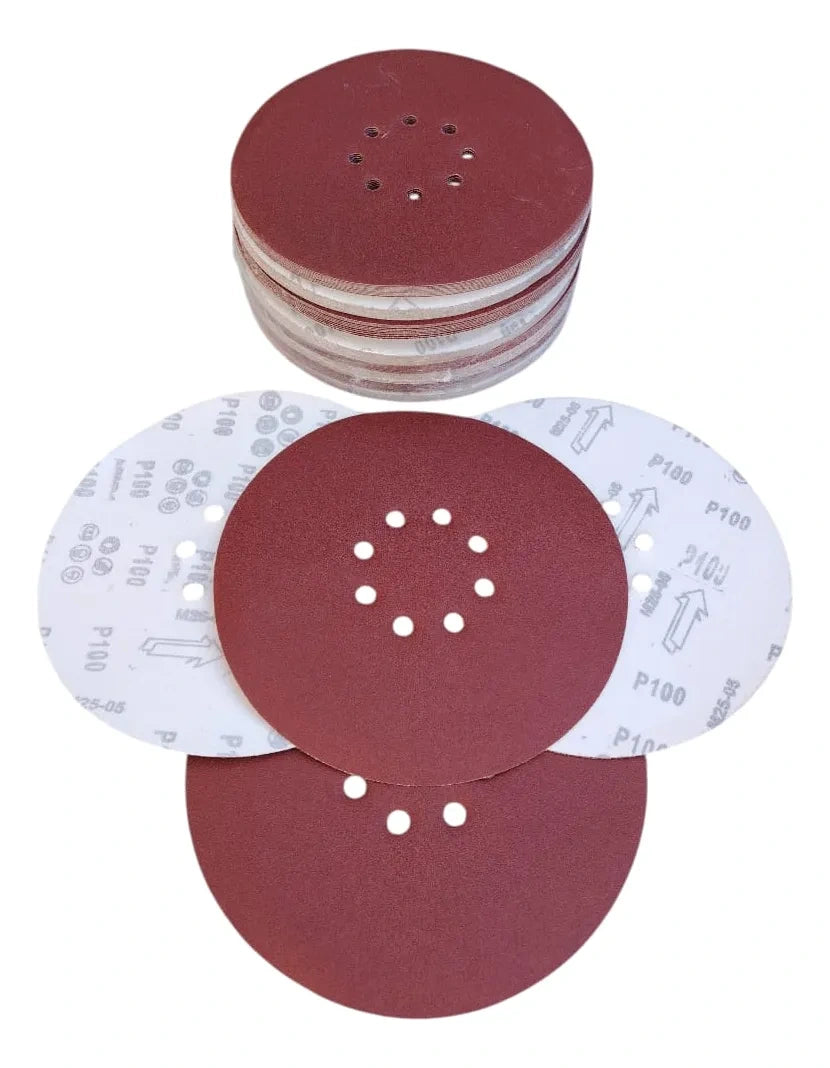 Lijas 225mm - 9 Pulgadas - 8 Hoyos Pack 50 Unidades