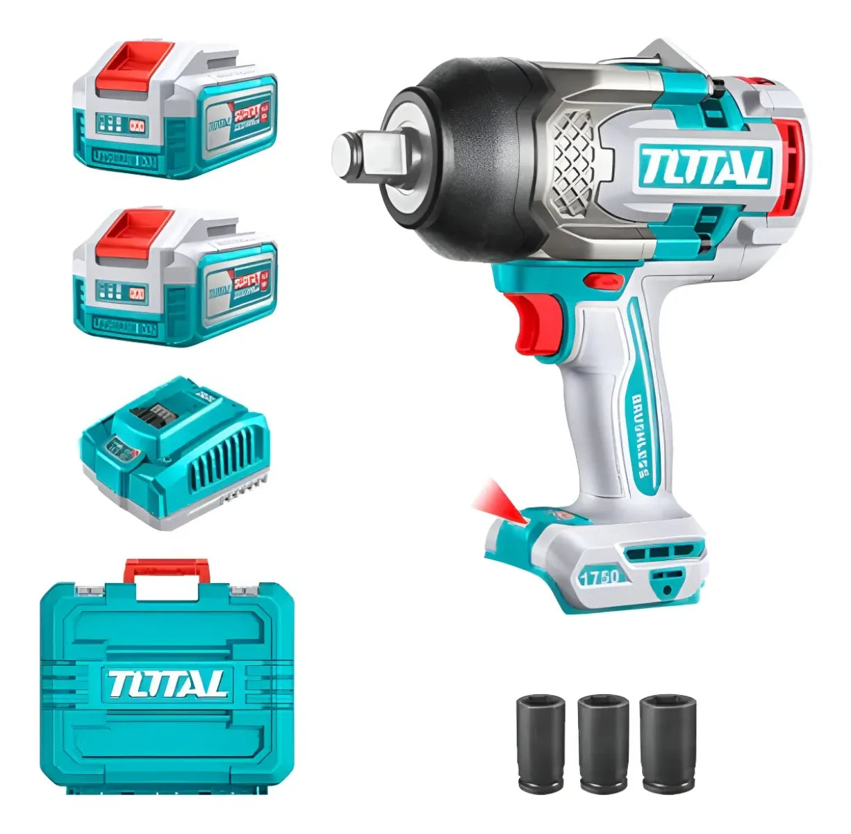 Llave Impacto Inalámbrica 1750 Nm  Turquesa 50hz/60hz