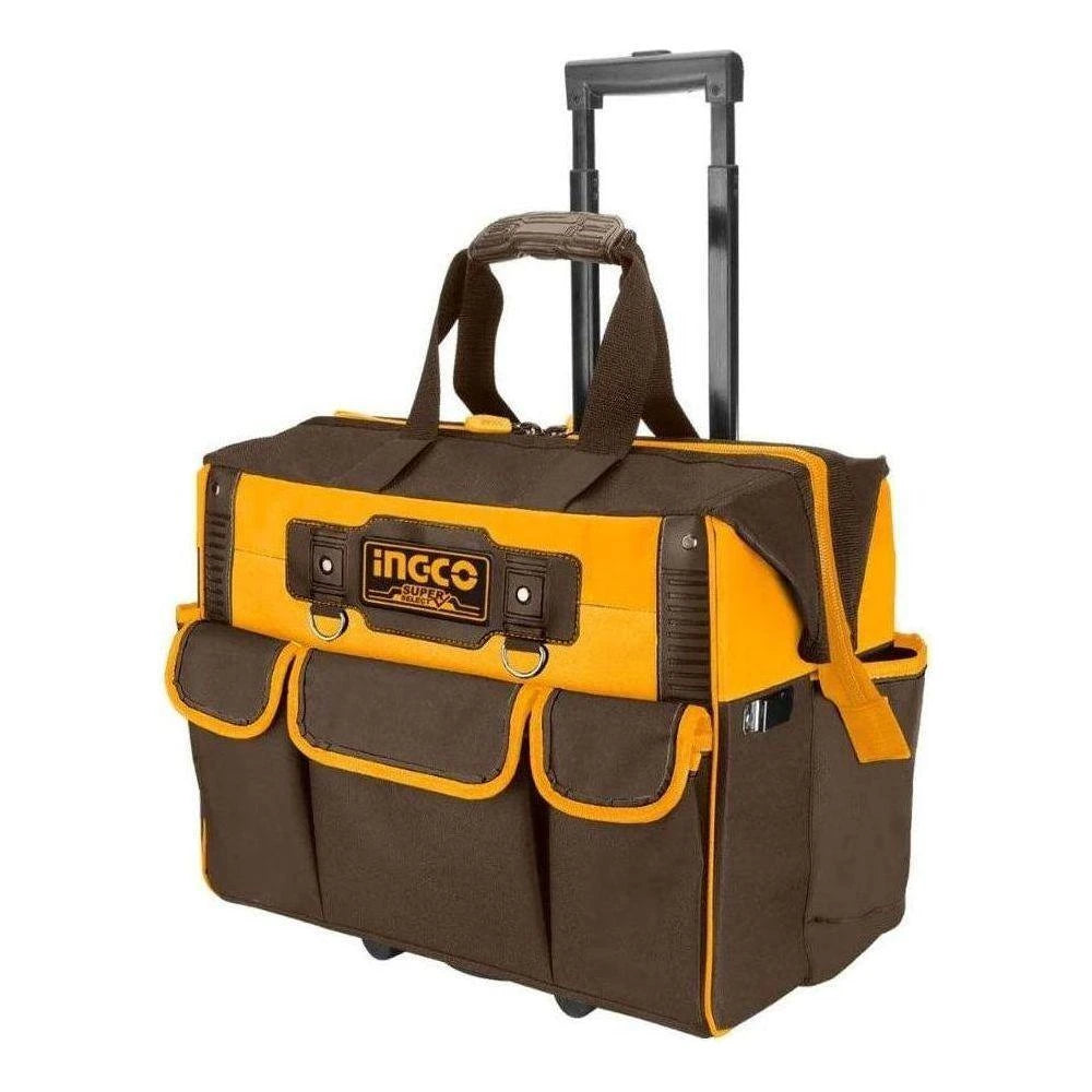BOLSO VALIJA ROLLING RIGIDA 20" PORTA HERRAMIENTAS C 19 BOLSILLOS INGCO HRRTB2015