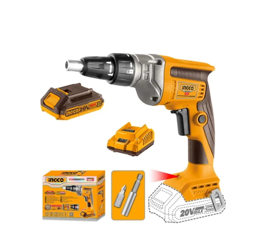 ATORNILLADOR A BATERIA 20V PARA YESO DRYWALL