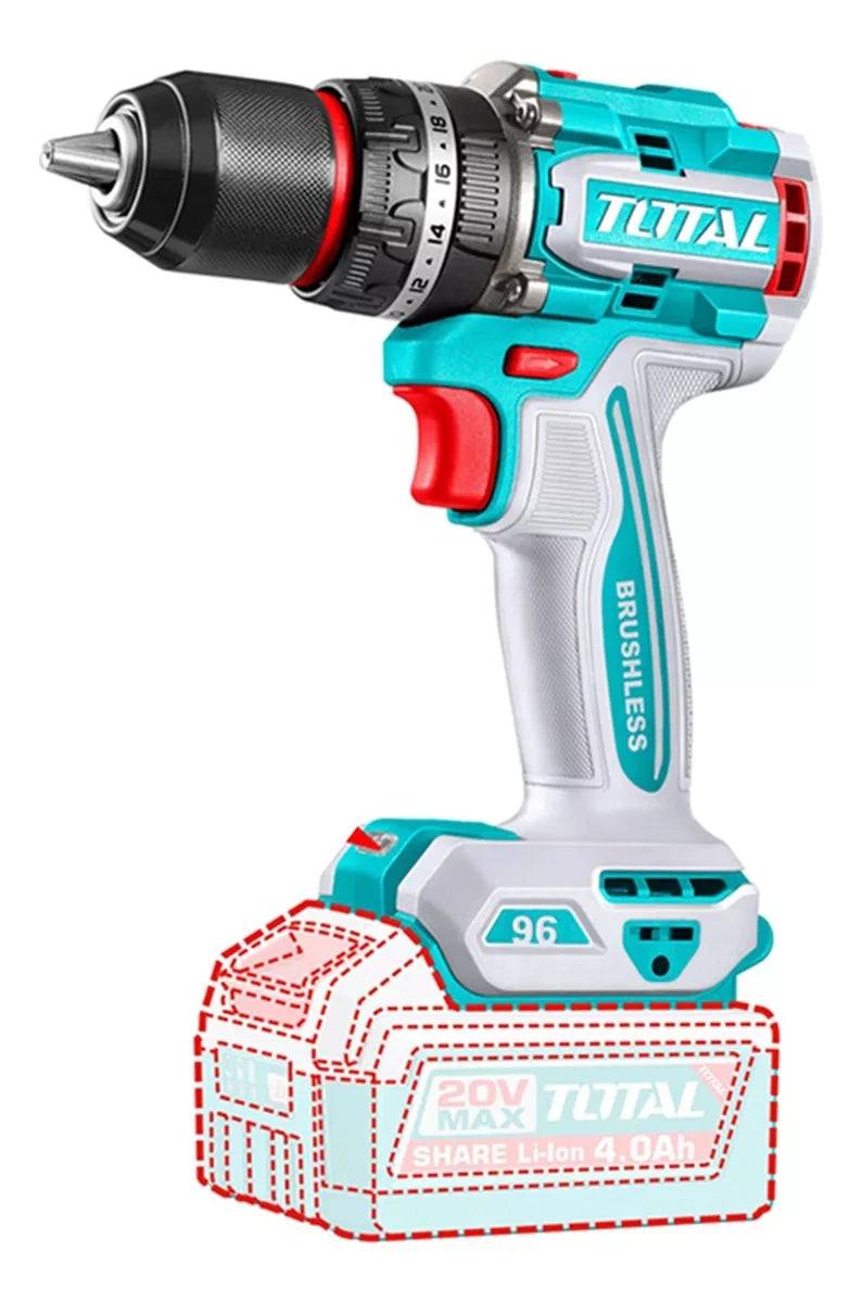 Taladro Atornillador Percutor 20v Total