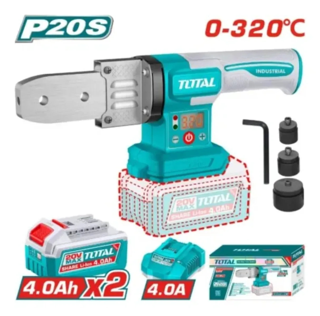 Termofusora Inalámbrica  Con Batería Y Cargador