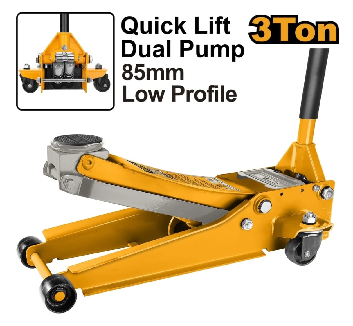 Gata Caiman 3 Toneladas Perfil Bajo Doble Piston