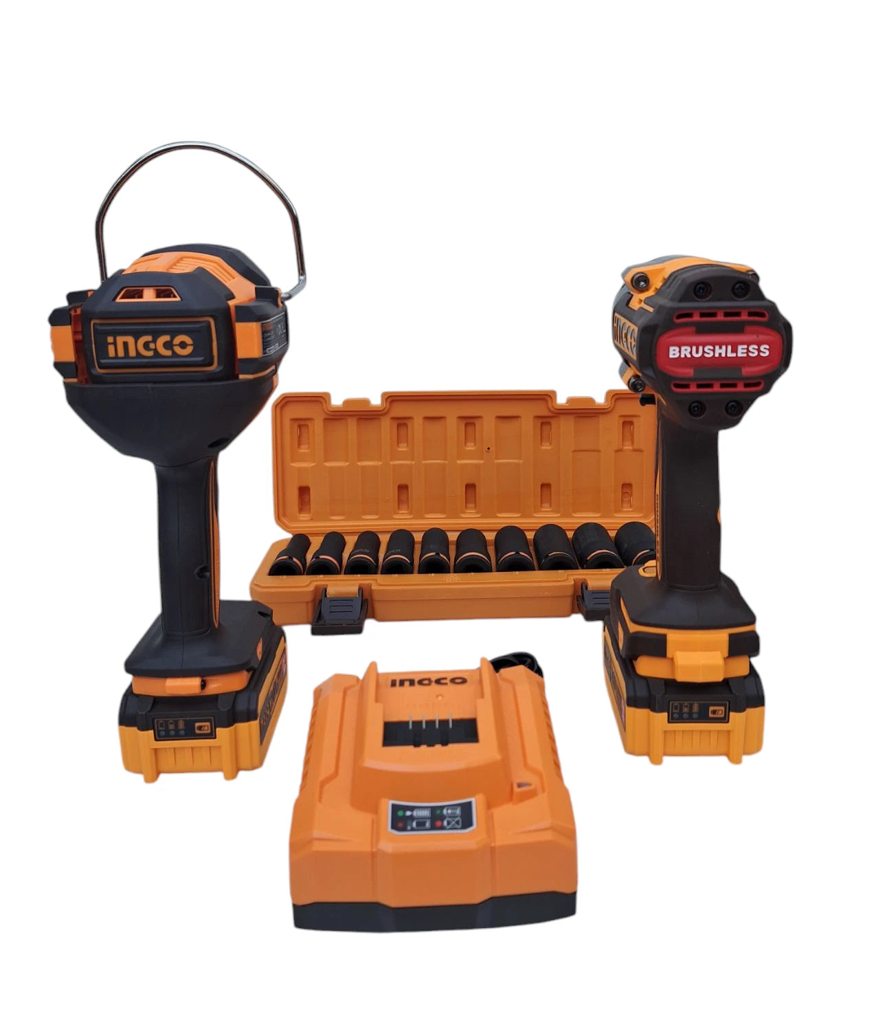 Oferta Kit Llave de Impacto 850Nm + Lampara Inalámbrica de 2.000 Luminens