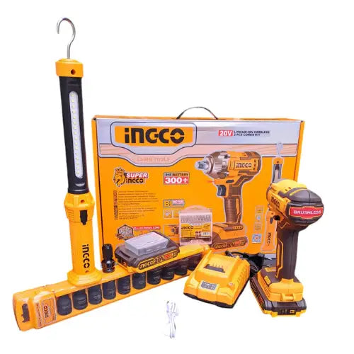 Kit Llave de Impacto Ingco 400Nm