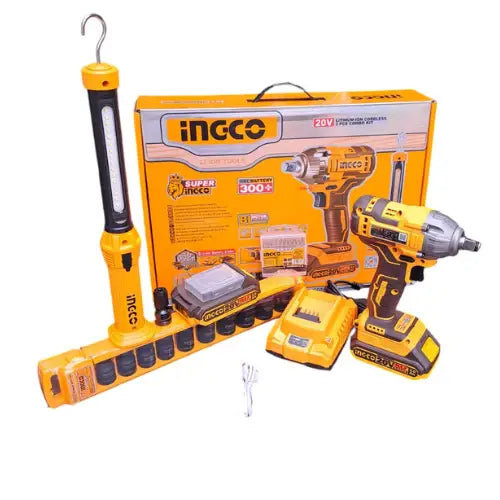 Kit Llave de Impacto Ingco 400Nm