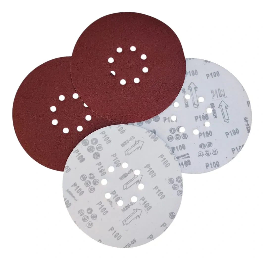 Lijas 225mm - 9 Pulgadas - 8 Hoyos Pack 50 Unidades