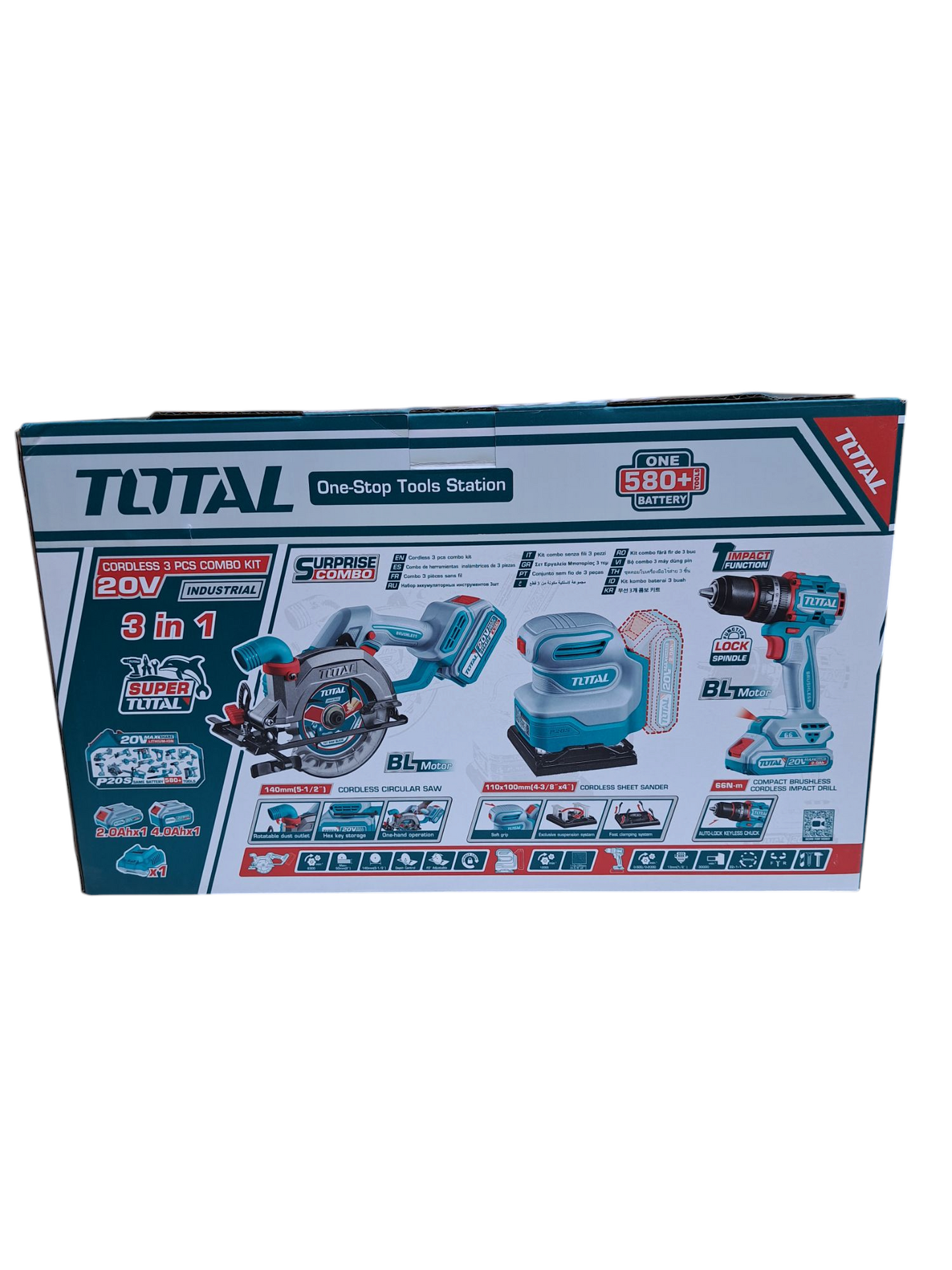 Kit de herramientas Inalámbrica. Serrucho Inalámbrico 5 1/2"- Taladro Percutor -Lijadora